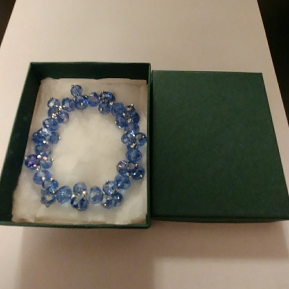 Denim Metallic Crystal Bracelet - Picture 8 of 8